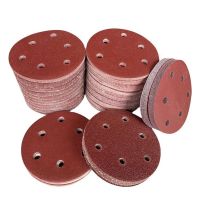 5/10PCS 125mm Hook &amp; Loop Sanding Discs 6 Hole Sandpaper Orbital Sander Pads 40-800 Grit Power Sanders