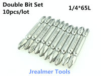 14 "Double-Bit Set 10Pcs ไขควงไฟฟ้าแม่เหล็ก Bits ความยาว PH2 65Mm Power Tools