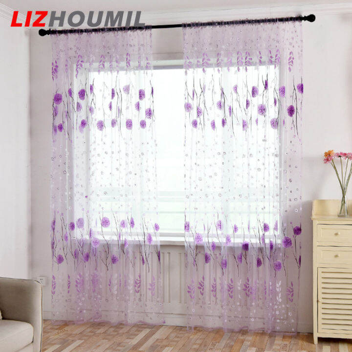 lizhoumil-พิมพ์-tulle-หน้าจอหน้าต่างแบบโปร่งใสระเบียงห้องนอนผ้าม่าน