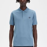 PERRY fredperry wheat ear 2023 summer mens solid color business casual lapel short-sleeved polo shirt Fathers Day Authentic British