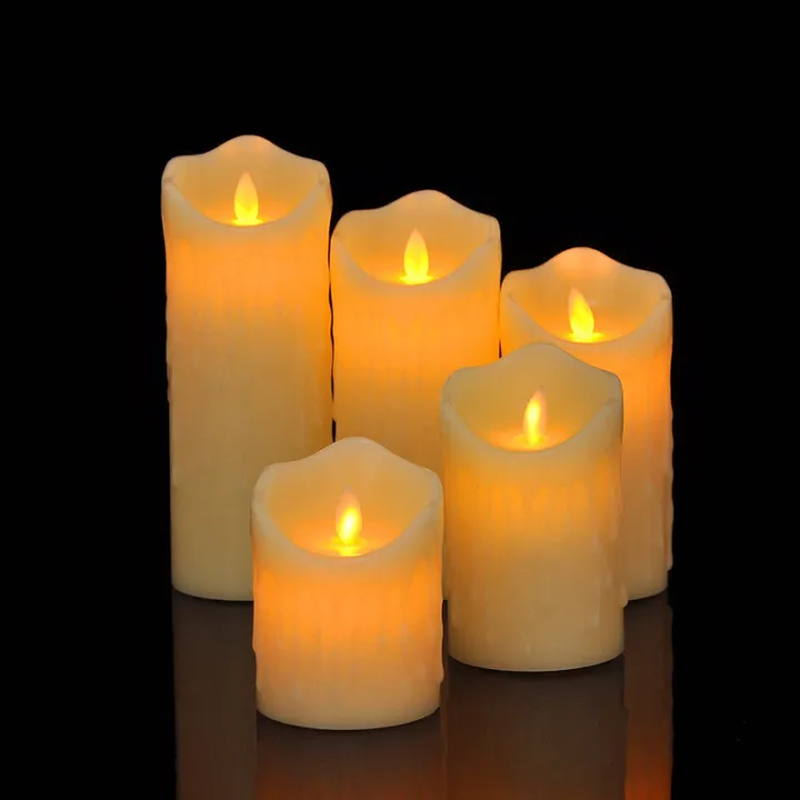 LED Candles Lights with Remote Control Battery Operated Pillar