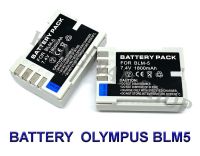 (แพ็คคู่ 2 ชิ้น) BLM-5 / PS-BLM5 / BLM5 แบตเตอรี่สำหรับกล้องโอลิมปัส Camera Battery For Olympus E1,E3,E5,E30,Olympus E-300,E-330,E-500,E-510,E-520,C-5060,C-7070,C-8080 BY JAVA STORE