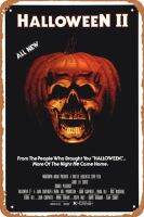 Halloween II (#1จาก2) ป้ายดีบุกโลหะโบราณ1981 12X8นิ้วโปสเตอร์ภาพยนตร์โปสเตอร์