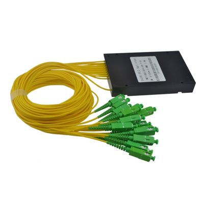 ✥ High Quality 1M SC APC 1X16 Fiber Optic splitter box SC 1x16 PLC ABS optic splitter box Free shipping