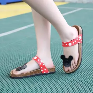 Birkenstock Disney mickey, Women's Fashion, Footwear, Flipflops and Slides  on Carousell