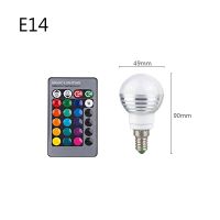 【In-Stock】 Potsland Pakistan โคมไฟหลอด LED RGB E27 GU10 E14 85-265โวลต์ MR16 12โวลต์ LED สปอตไลท์เปลี่ยนได้3วัตต์แสง RGB วันหยุดควบคุม16สี