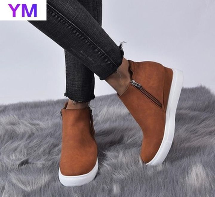 new-style-fashion-flat-heel-shoes-woman-zipper-vulcanize-shoes-comfortable-leisure-solid-color-shallow-shoes-big-size-35-43