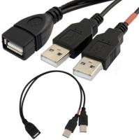 【▨】 The Auto Zone สาย USB2.0 Y Type Line USB One Two Line USB2.0 AF/2 * AM USB One Mother Branch Two Lines