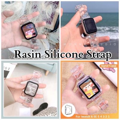 (พร้อมส่งในไทย 🇹🇭 )Clear Rasin Strap สายนาฬิกาข้อมือ แบบเรซิ่นใส Watch Series SE/6/5/4/3/2/1