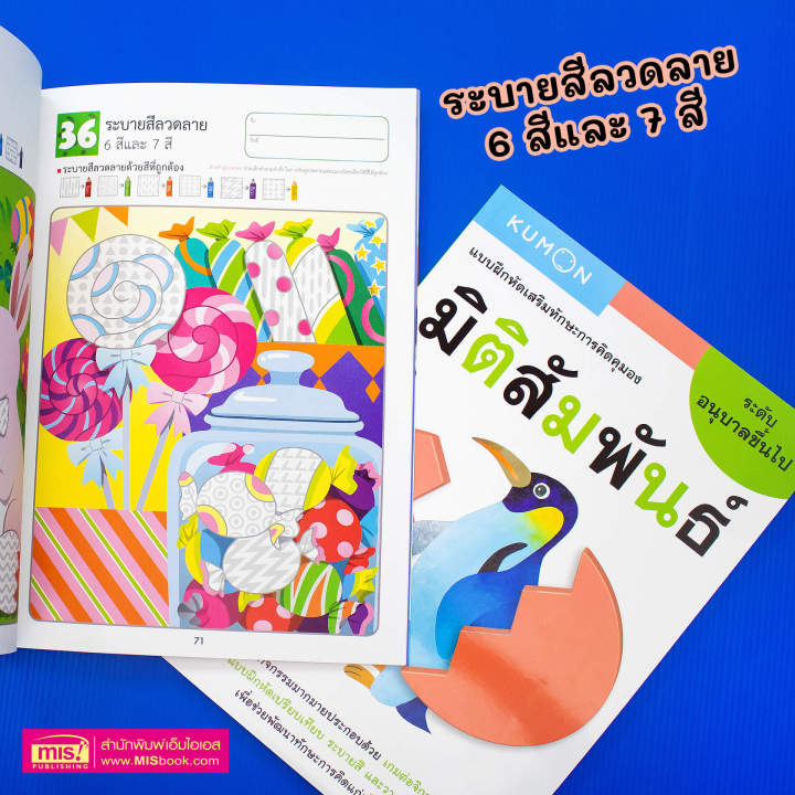 หนังสือชุด-แบบฝึกหัดเสริมทักษะการคิด-kumon-ระดับอนุบาลขึ้นไป-4-เล่ม