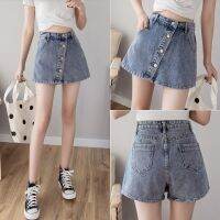 COD jfdss S-5XL Women Denim Skirts Female Casual Mini Skorts Culottes A-line High Waist Skirt/Shorts