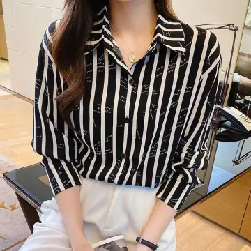 Trending Woman Top Clothes Elegant Korean Plain Shirts White Blouse Women  Casual Ruffles Chiffon Ladies Tops Blouse - China Women's Blouses and  Blouses Elegant Women price