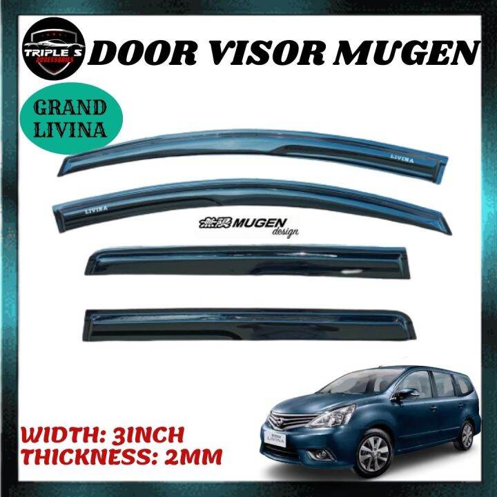 Nissan Grand Livina Door Visor Mugen Style Air Press Sun Visor ...