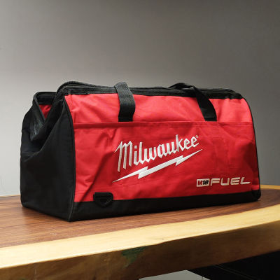 ถุงผู้รับเหมากระเป๋าเก็บเครื่องมือ Milwaukee สำหรับงานหนักกระเป๋าเครื่องมือผ้าใบ