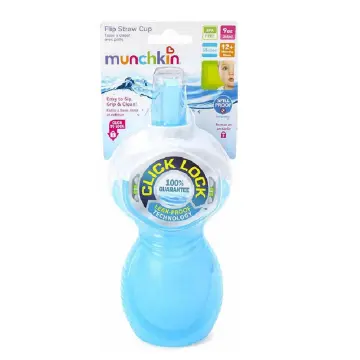 Munchkin Click Lock 9oz Portable Flip Straw Cup - 2pk