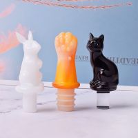 ☽☸ Cork Crown Rabbit Crystal Epoxy Silicone Mould Bottle Stopper Mold Red Wine Bottle Stopper Resin Molds