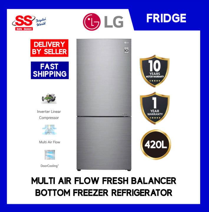 DELIVERY BY SELLER 】LG 420L GCB529NLCZ Nett Door CooLing+ Linear