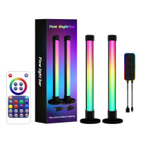 RGB สมาร์ทบลูทูธรถกระบะไฟคอมพิวเตอร์สก์ท็อปข้างเตียงบรรยากาศไฟ USB เพลงเสียงเปิดใช้งานจังหวะไฟ