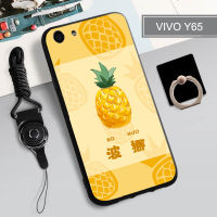 เคส TPU แบบนิ่มสำหรับ VIVO Y65เคสโทรศัพท์คลุมทั้งหมดสายรัดและฝามีที่ถือวงแหวนโทรศัพท์กันรอยขีดข่วนแบบแฟชั่น