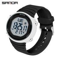 SANDA Brand Digital Watch For Mens Women Sports Water Resistant Alarm Stopwatch Black Watch Diving Swimming Reloj Hombre