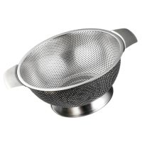 【CC】✺﹍✗  Pasta Strainer Rice Basin Drain Basket Rinser Mesh Small Washer Bowl