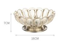 European Crystal Glass Fruit Bowl Home Accessories Tableware Decoration Fruit Dish