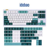 Idobao Green Keycaps MDA / XDA / CHERRY Keyboard Caps PBT Botanical Theme 138Keys Keycaps Set Dye-Subbed For Mechanical Keyboard