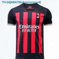 ▩✑ NBA75thAnniversary4 AC Milan jersey No. 22 Kaka same style No. 11 Ibrahimovic team uniform adult childrens jersey suit printing custom