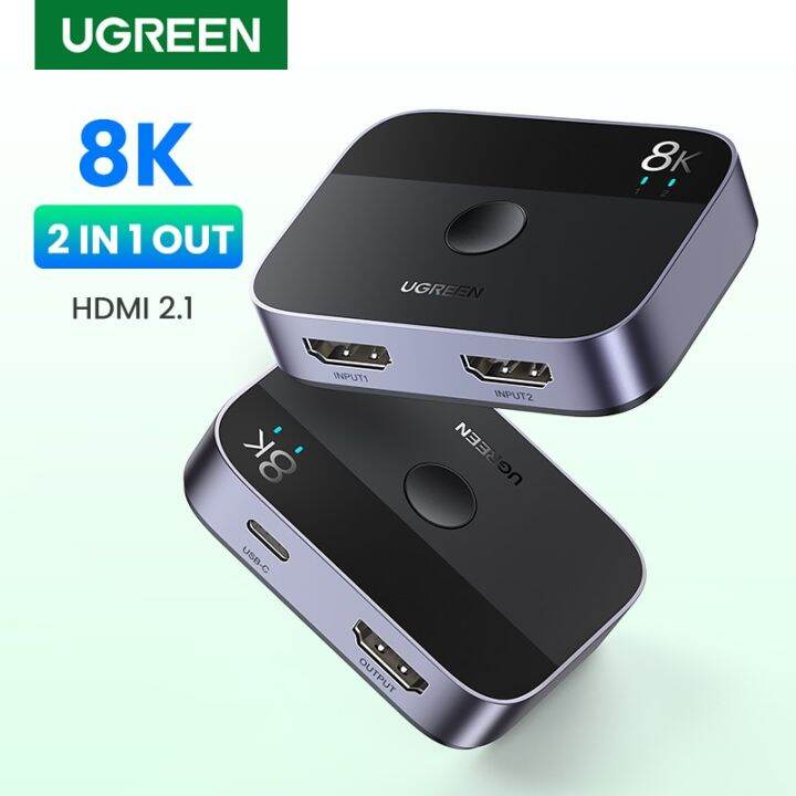【NEWIN】UGREEN 8K HDMI Splitter 4K144hz 2 In 1 Out For TV Xiaomi Xbox