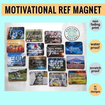 Motivational Ref Magnet Small Rectangle Type in 15 Designs | Lazada PH