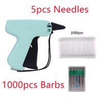 1000 Barbs + 5 Needles Set Clothes Garment Price Label Tags Tool Standard Clothing DIY Tagging Gun Sewing Craft Tools Labels