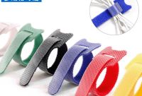 10pcs Reusable Ties Hook And Loop Fastener Double-sided Tape Nylon Velcros Cable Ties Velcros Strap Cable Storage Fixer Wire