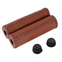 leather bicycle Grips trekking handlebars Cover Colour: