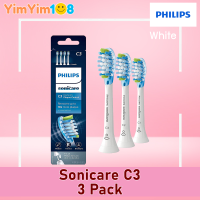 Philips Sonicare C3 Premium Plaque Control Replacement Toothbrush Heads, BrushSync Technology, White