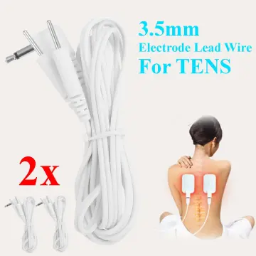 10pcs 3.5mm Button Type Electrode Wires Cable For TENS Unit