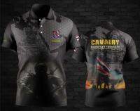 เสื้อโปโลพิมพ์ 3 มิติ CAVALRY Thailand สามารถกำหนดชื่อได้ฟรี