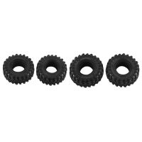 4PCS 56Mm 1.0Inch Wheel Tires Soft Mud Terrain Rubber Tyres for 1/24 RC Crawler Car Axial SCX24 Bronco Gladiator Parts