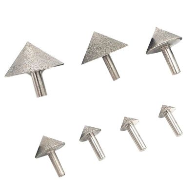 【CW】 Electroplated 20-50mm Cone Chamfer Grinding Stone Glass Chamfering