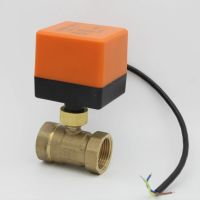 AC220V /24V DC12V/24V  2 way brass valve Motorized ball valve  Electric ball valve electric actuator  DN15 DN20 DN25 DN32 DN40 Valves