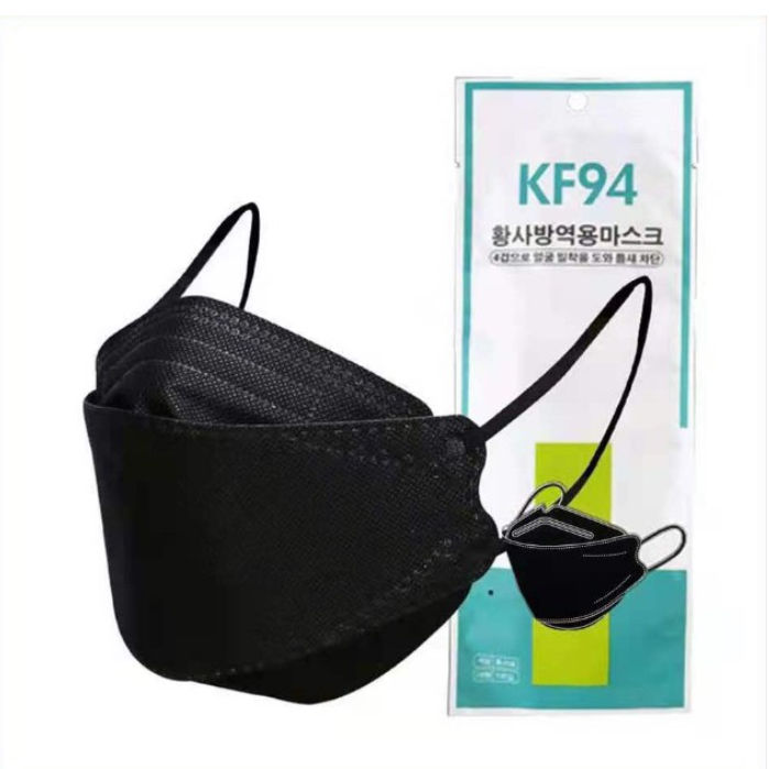 เเพ็คละ10ชิ้น-kf94-mask-แมสเกาหลี-มีสีดำและสีขาว