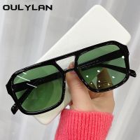 Oulylan 2022 Women Green Sunglasses New Square Sunglasses Fashion Overszied Sun Glasses Men Outdoors Shades Ladies UV400 [NEW]