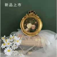 New European-style retro background wall decorative painting light luxury combination hanging Xuanguan bedroom photo frame decoration