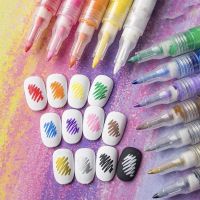 【cw】 12 Manicure Paint Draw 0.5/07MM Frame Baking Graffiti