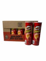 PRINGLES ORIGINLE RED 149g รส ดั้งเดิม กระป๋องใหญ่ XL สินค้านำเข้าจากมาเลเซีย 1ลัง /จำนวน 14 กระป๋อง/บรรจุ 149g ราคาส่ง ยกลัง สินค้าพร้อมส่ง