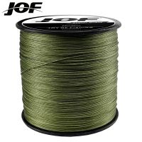 JOF เอ็นตกปลาคาร์พ8เส้น/4เส้น500ม./300ม./100ม. เส้นใยถักวัสดุ Janpan สาย PE 10-120LB วัสดุ