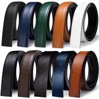 3.5cm Width Mens Replacement Belts Black Blue Brown Red White Green Orange Leather for Automatic Buckles Men Belt Waist Straps