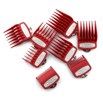 8Pcs Cutting Guide Comb For Wahl With Metal Clip 3171-500Fits For Multiple Size Wahl Clippers