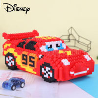 ดิสนีย์รถยนต์ Lightning McQueen อาคารบล็อก3D DIY เพชรอนุภาคขนาดเล็กประกอบรูปตุ๊กตาการศึกษาปริศนาของเล่นสำหรับเด็ก