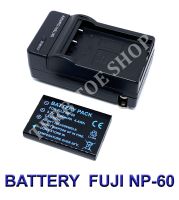 (Saving Set 1+1) FNP-60 / FNP60 / NP60 / NP-60 แบตเตอรี่และแท่นชาร์จสำหรับกล้องฟูจิ Battery and Charger for Fujifilm FinePix 50i,601,F401,F401 Zoom,F410,F410 Zoom,M603 BY TERB TOE SHOP