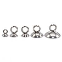 【YF】 50pcs/lot Stainless steel Hypoallergenic 3/ 4/5 /6 /8 /10mm Glue on Bail Bead Caps Charm Fit Neckace Jewelry Making Findings